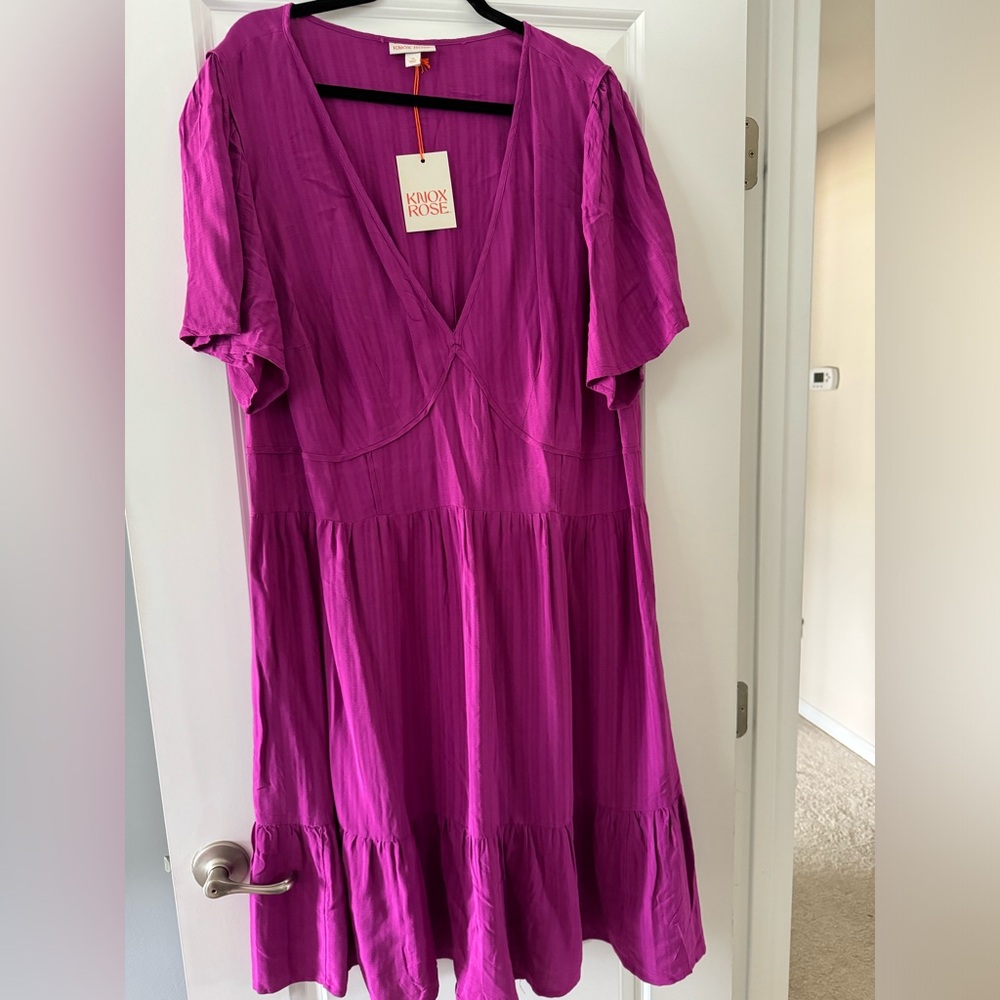 Knox Rose Pink Dress NWT 2x